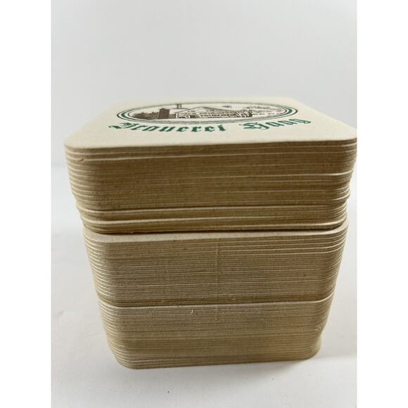 German Brewery Barware Coasters Mats Brauerei Gaag Square Green White - Picture 6 of 8